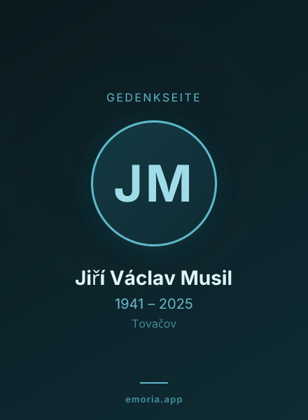 Gedenkportrait von Jiří Václav Musil