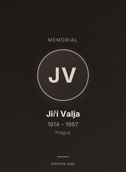 Memorial portrait of Jiří Valja