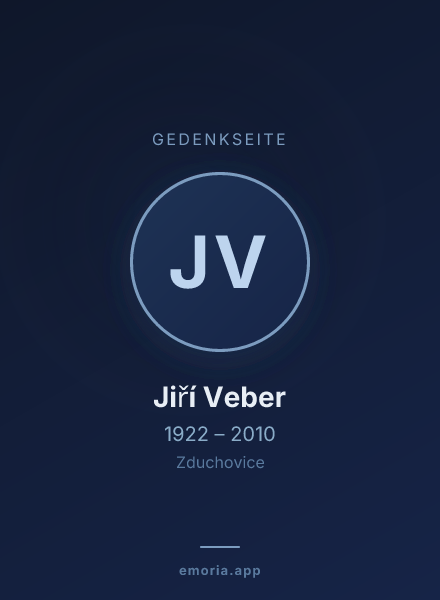 Gedenkportrait von Jiří Veber
