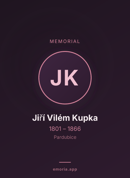 Memorial portrait of Jiří Vilém Kupka