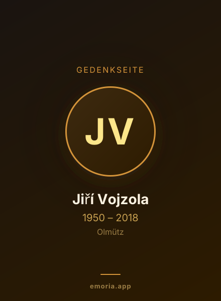 Gedenkportrait von Jiří Vojzola