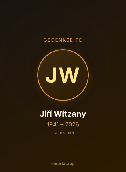 Gedenkportrait von Jiří Witzany