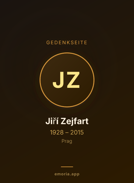 Gedenkportrait von Jiří Zejfart