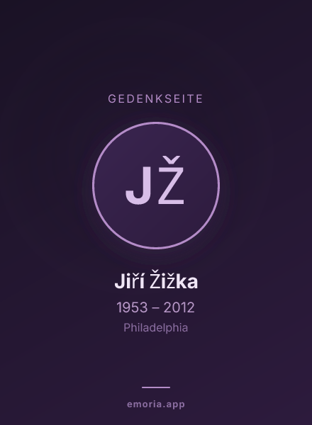Gedenkportrait von Jiří Žižka