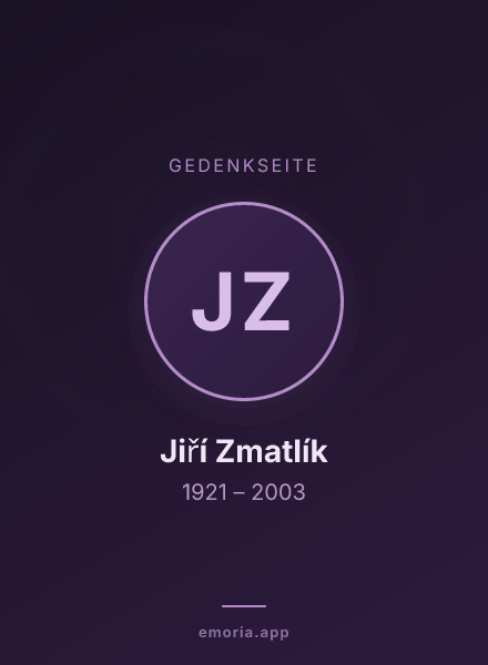 Gedenkportrait von Jiří Zmatlík