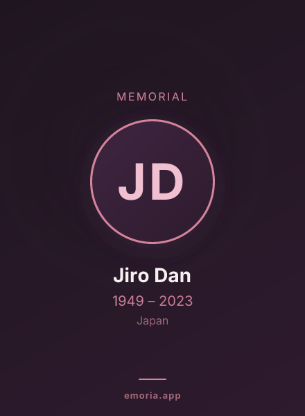 Memorial portrait of Jiro Dan