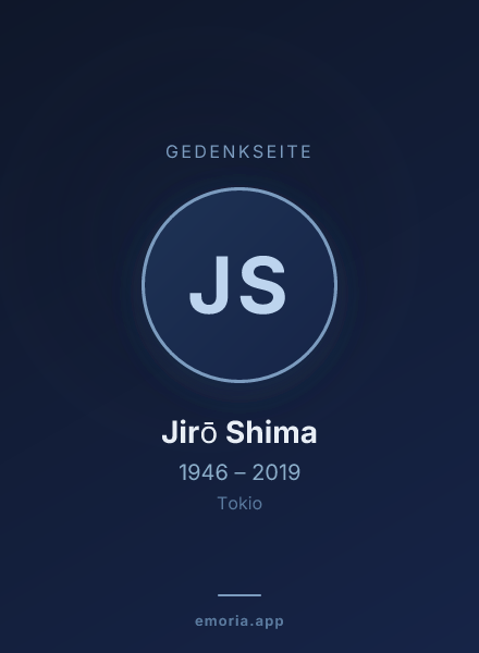 Gedenkportrait von Jirō Shima