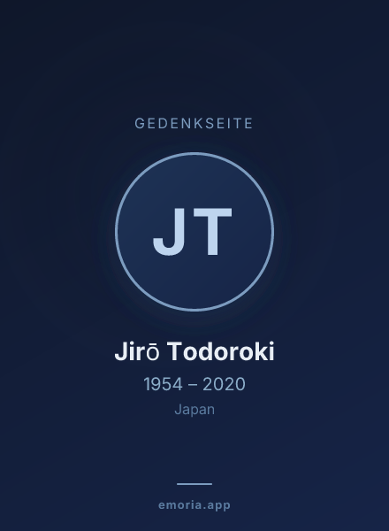 Gedenkportrait von Jirō Todoroki