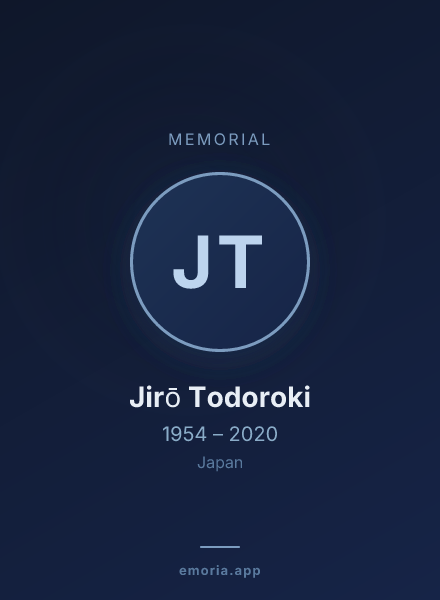Memorial portrait of Jirō Todoroki