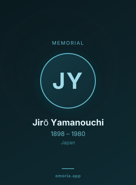 Memorial portrait of Jirō Yamanouchi