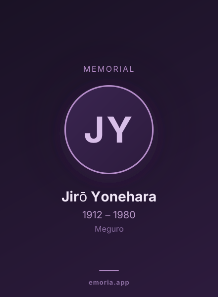 Memorial portrait of Jirō Yonehara