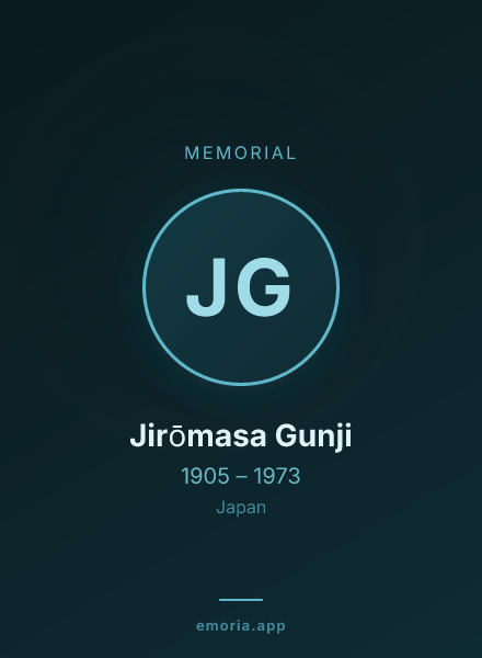 Memorial portrait of Jirōmasa Gunji