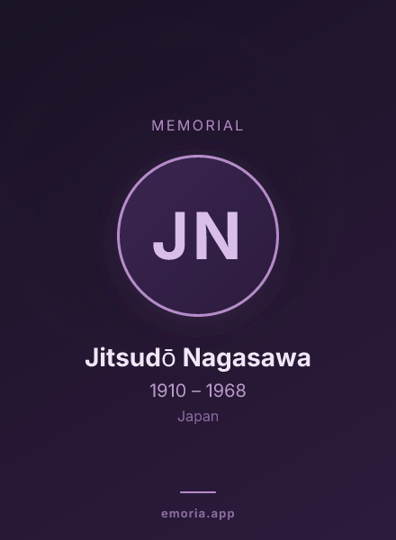 Memorial portrait of Jitsudō Nagasawa