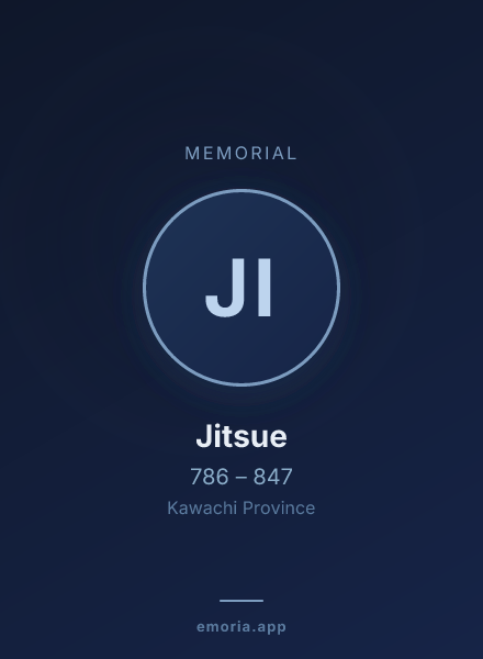Memorial portrait of Jitsue