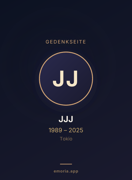 Gedenkportrait von JJJ