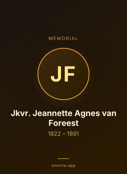 Memorial portrait of Jkvr. Jeannette Agnes van Foreest