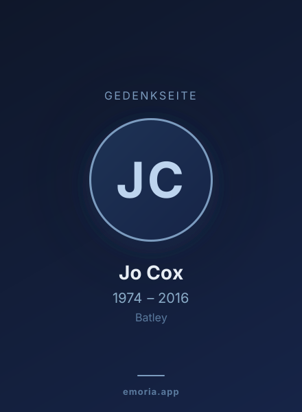 Gedenkportrait von Jo Cox