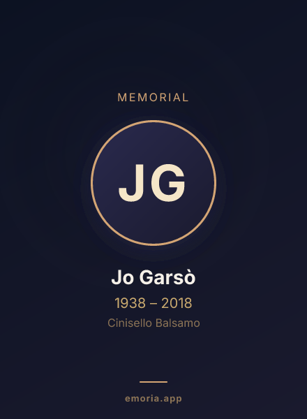 Memorial portrait of Jo Garsò