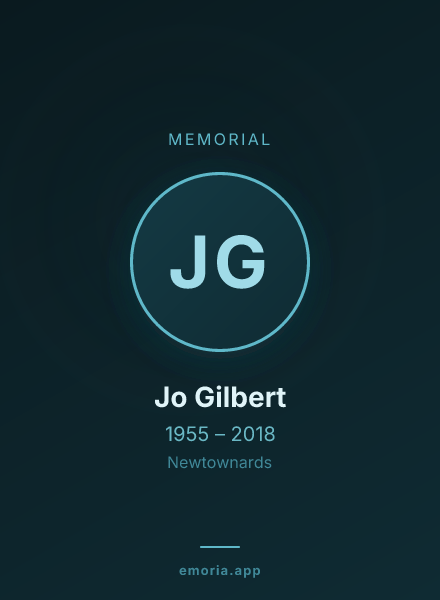Memorial portrait of Jo Gilbert