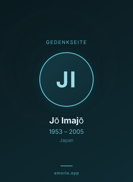 Gedenkportrait von Jō Imajō