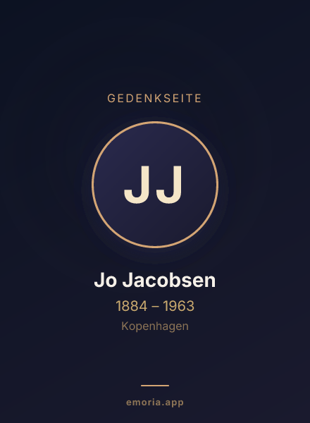 Gedenkportrait von Jo Jacobsen