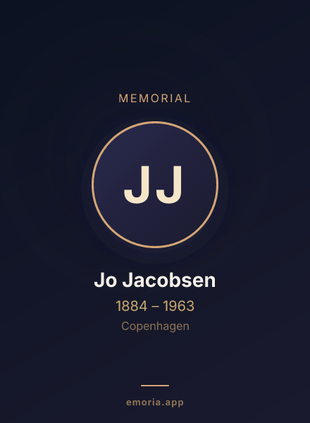 Memorial portrait of Jo Jacobsen