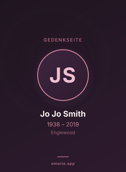 Gedenkportrait von Jo Jo Smith