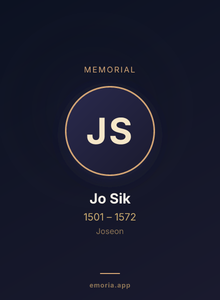 Memorial portrait of Jo Sik