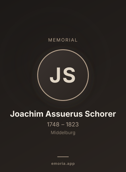 Memorial portrait of Joachim Assuerus Schorer