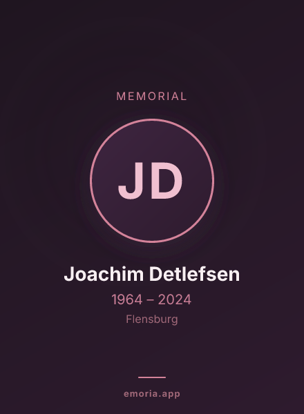 Memorial portrait of Joachim Detlefsen