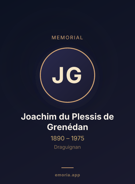 Memorial portrait of Joachim du Plessis de Grenédan