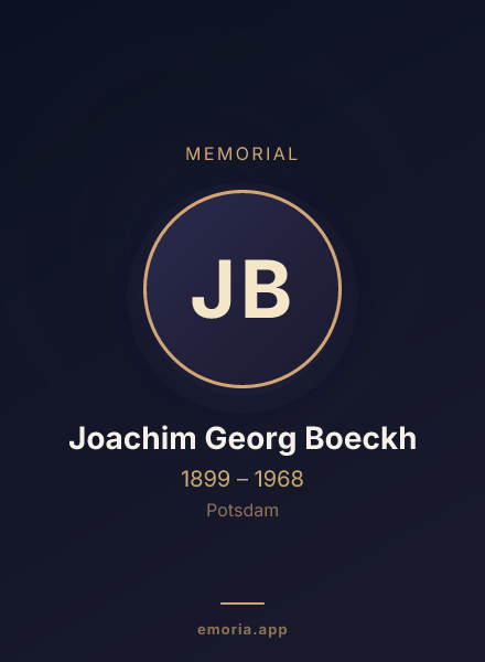 Memorial portrait of Joachim Georg Boeckh