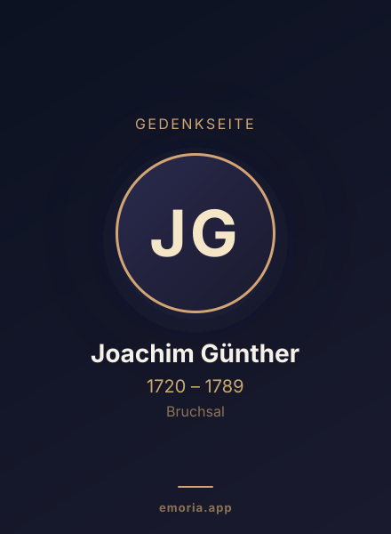 Gedenkportrait von Joachim Günther