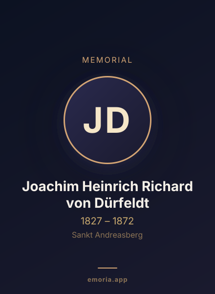 Memorial portrait of Joachim Heinrich Richard von Dürfeldt