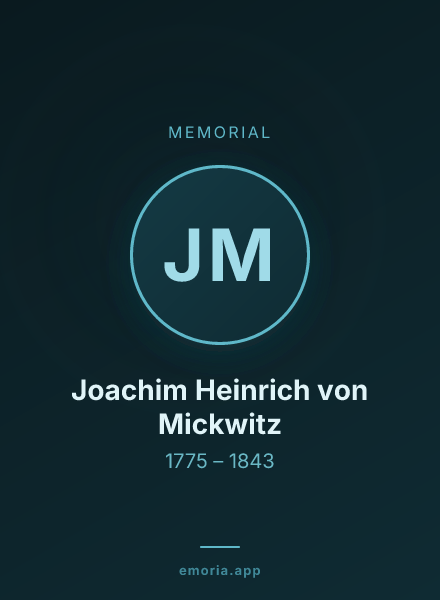 Memorial portrait of Joachim Heinrich von Mickwitz