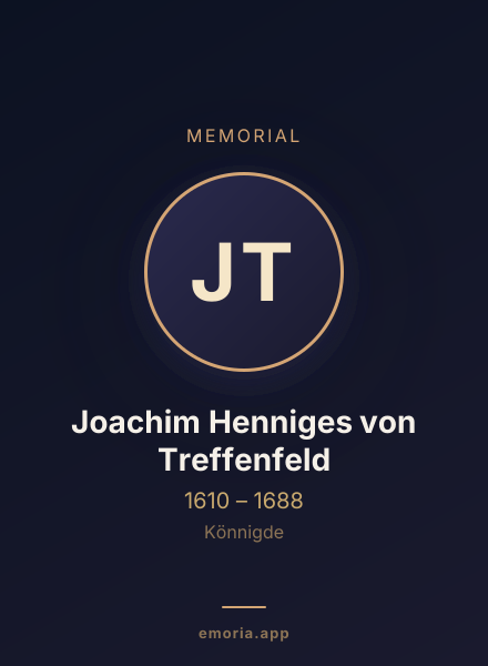 Memorial portrait of Joachim Henniges von Treffenfeld