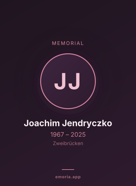 Memorial portrait of Joachim Jendryczko