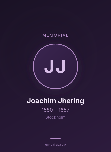 Memorial portrait of Joachim Jhering