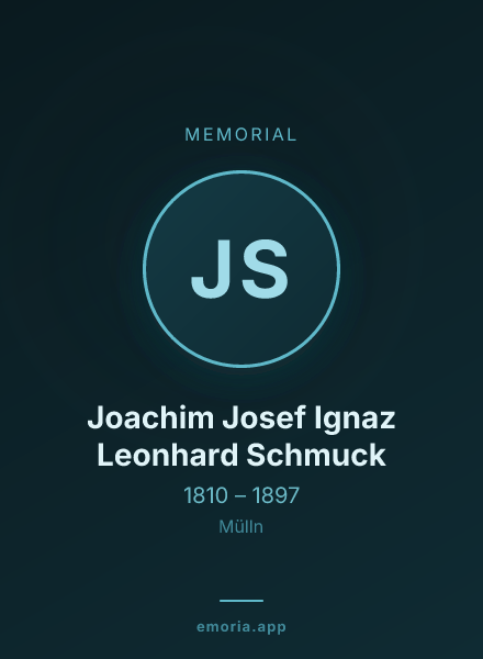 Memorial portrait of Joachim Josef Ignaz Leonhard Schmuck