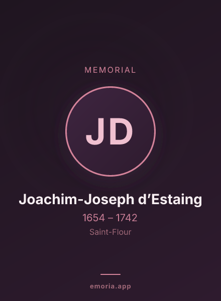 Memorial portrait of Joachim-Joseph d’Estaing