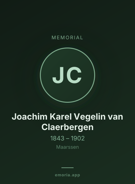 Memorial portrait of Joachim Karel Vegelin van Claerbergen