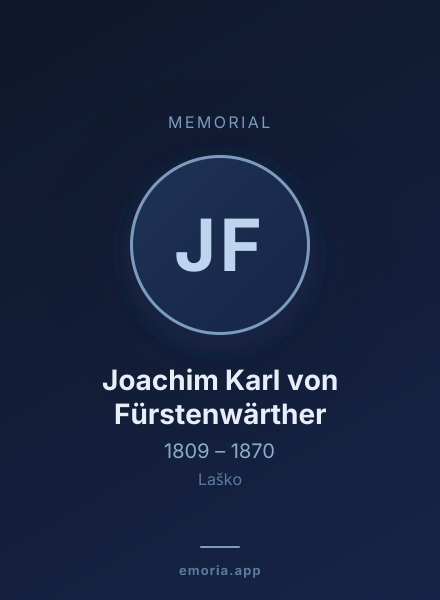 Memorial portrait of Joachim Karl von Fürstenwärther
