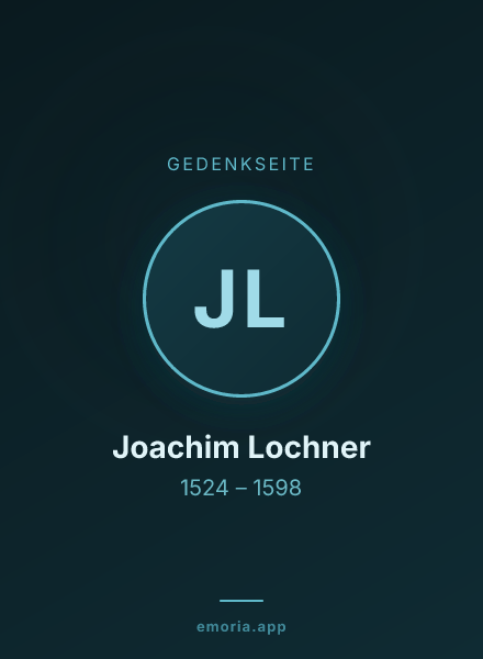 Gedenkportrait von Joachim Lochner