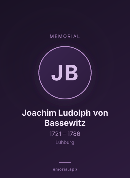 Memorial portrait of Joachim Ludolph von Bassewitz