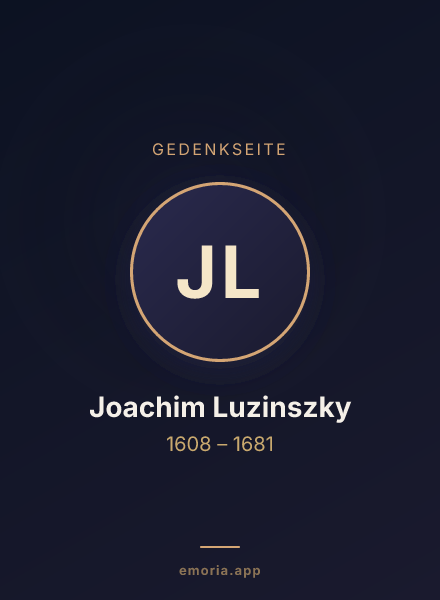 Gedenkportrait von Joachim Luzinszky