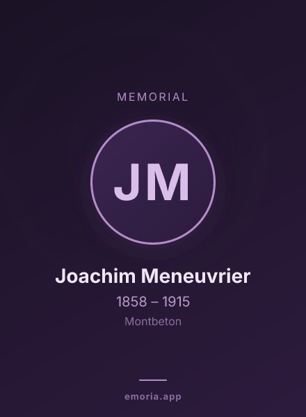 Memorial portrait of Joachim Meneuvrier