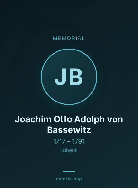 Memorial portrait of Joachim Otto Adolph von Bassewitz