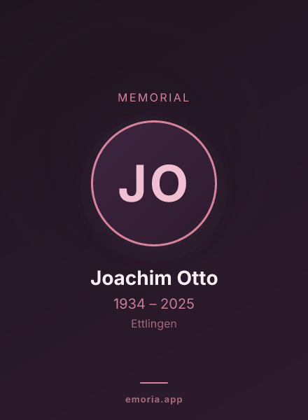 Memorial portrait of Joachim Otto