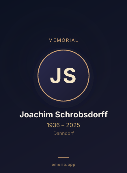 Memorial portrait of Joachim Schrobsdorff