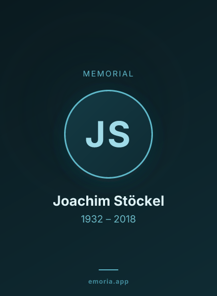 Memorial portrait of Joachim Stöckel